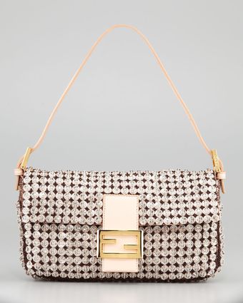 Fendi Glassbeaded Silk Baguette - Lyst