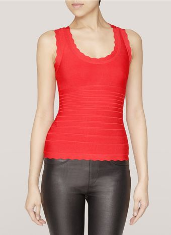 Hervé Léger Alix Bandage Tank Top - Lyst
