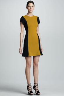 Jason Wu Colorblock Wool Crepe Dress - Lyst