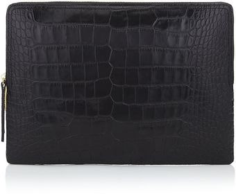Lanvin Croc Print Pouch - Lyst