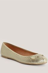 Marc By Marc Jacobs Perforated Mouse Leather Ballerina Flats