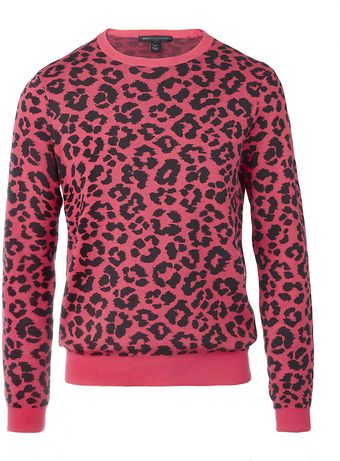 Marc By Marc Jacobs Cheetah Knit Jumper - Lyst