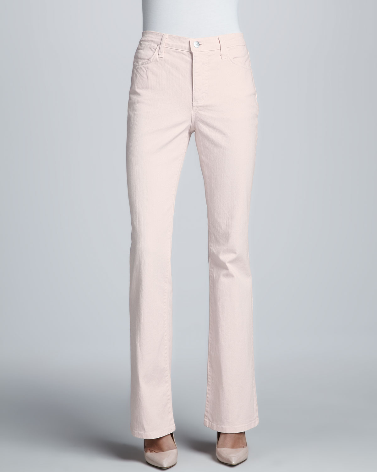 pink bootcut jeans