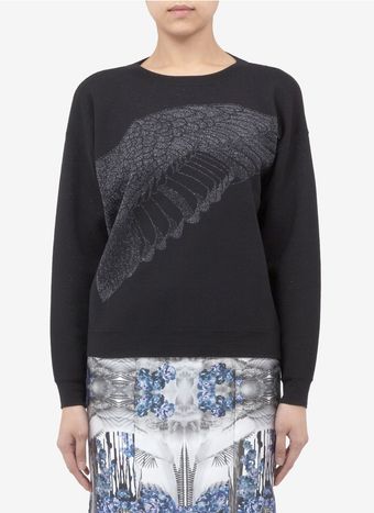 Prabal Gurung Wing Pattern Wool Blend Sweater - Lyst