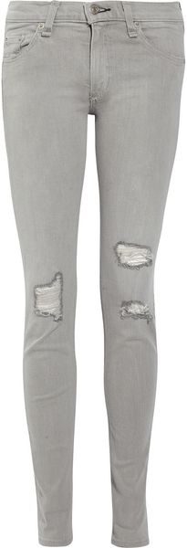 Rag & Bone The Skinny Distressed Midrise Jeans - Lyst