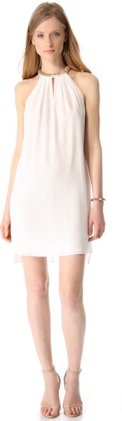 Rebecca Taylor Sequin Halter Mini Dress - Lyst
