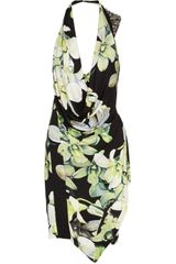 Roberto Cavalli Floralprint Jerseycrepe Dress