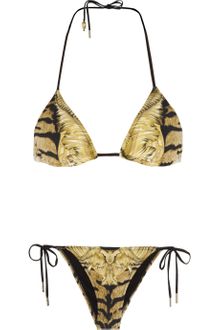 Roberto Cavalli Printed Triangle Bikini - Lyst