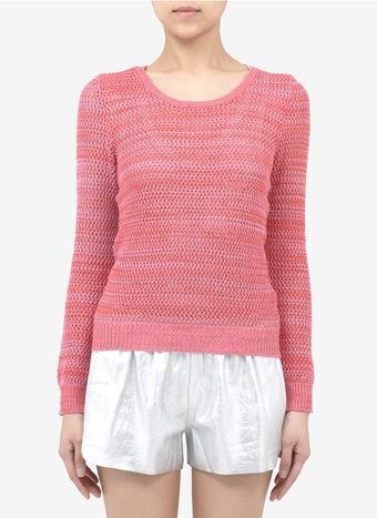 See By Chloé Cotton Openknit Sweater - Lyst