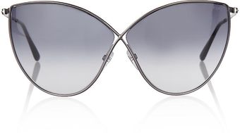 Tom Ford Evelyn Oversized Sunglasses - Lyst