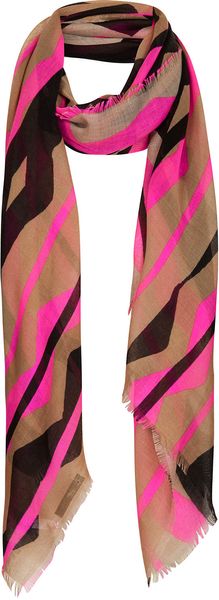 Topshop Zig Zag Neon Scarf - Lyst