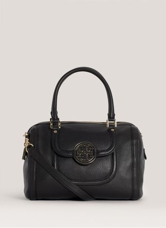 Tory Burch Amanda Leather Satchel - Lyst