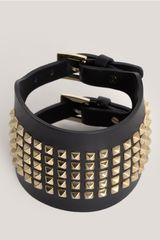 Valentino Studded Leather Cuff
