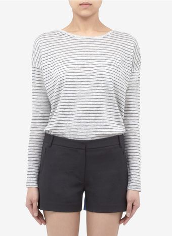 Vince Striped Longsleeve Tshirt - Lyst