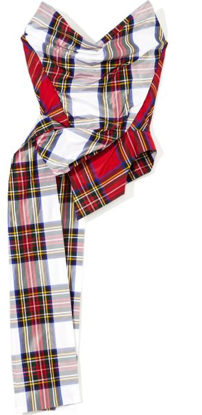 Vivienne Westwood Dualtartan Corset with Train - Lyst