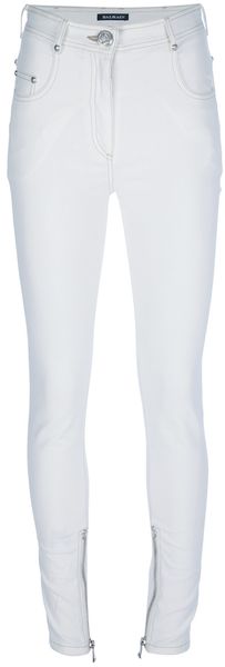 Balmain Contrast Skinny Jean - Lyst
