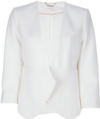 Chloé Foldover Blazer - Lyst