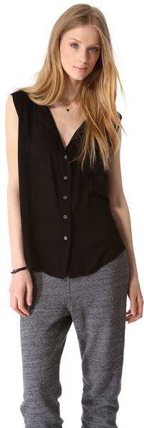 James Perse Soft Shell Shirt - Lyst
