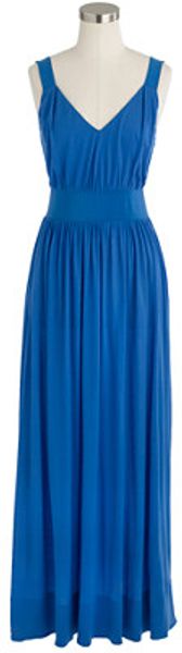 J.Crew Silk Trim Maxidress - Lyst