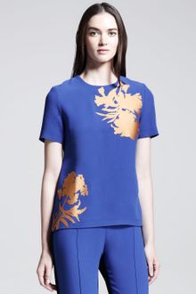 Jonathan Saunders Jordan Satinflower Crepe Top - Lyst
