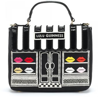 Lulu Guinness Black Ellis Street Shop Small Audrey - Lyst