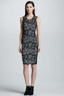 Narciso Rodriguez Sleeveless Jacquard Sheath Dress - Lyst