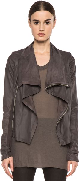 Rick Owens Clean Biker Jacket in Kool Aid - Lyst