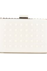 Valentino Ivory Plexi Rockstud Minaudiere
