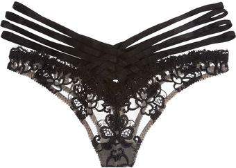 Agent Provocateur Dioni Embroidered Tulle Briefs - Lyst