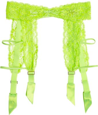 Agent Provocateur Margot Neon Lace Suspender Belt - Lyst