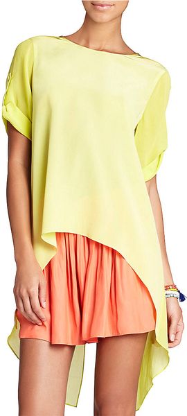 BCBGMAXAZRIA Caterina Splitback Top - Lyst