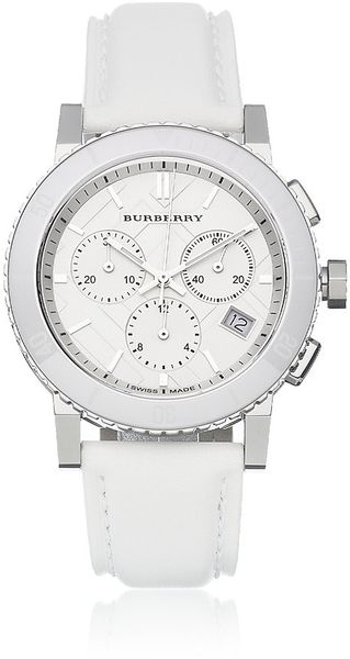 Burberry The City Chronograph Watch - Lyst
