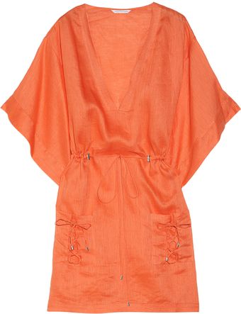 Diane Von Furstenberg Sporty Kleio Linen Tunic - Lyst