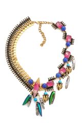 Erickson Beamon Aquarella Do Brasil Asymmetrical Necklace