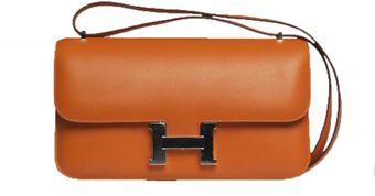 Hermes 25cm Orange Swift Constance Elan with Palladium - Lyst