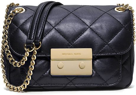 michael kors quilted leather shoulder bag