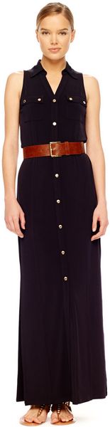 Michael Kors Maxi Shirtdress Womens - Lyst