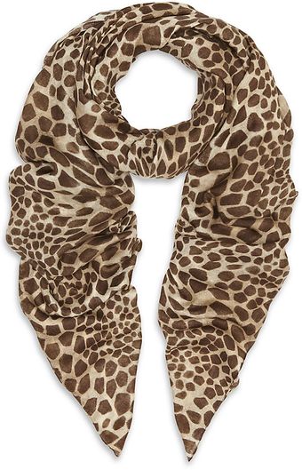 Mulberry Oak Giraffe Print Wrap - Lyst
