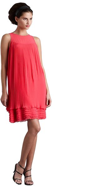 Muse Sleeveless Pink Pleated Dress - Lyst