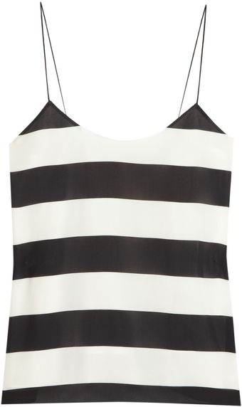 Tibi Striped Crepe De Chine Camisole - Lyst