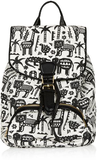 Topshop Safari Zoo Backpack - Lyst