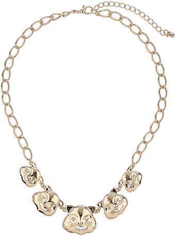 Topshop Smiley Cat Collar - Lyst
