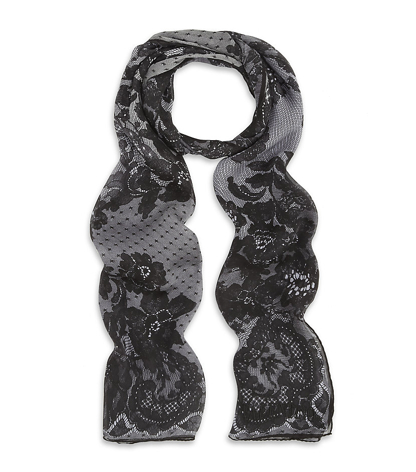 Valentino Lace Beauty Scarf in Black Lyst