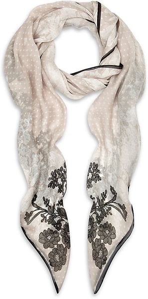 Valentino Sophisticated Lace Silk Scarf - Lyst