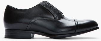 Lanvin Black Leather Classic Casual Shoes - Lyst