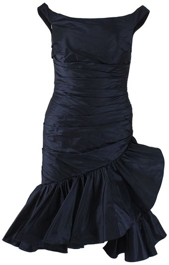 Oscar de la Renta Off Shoulder Flute Skirt Dress - Lyst