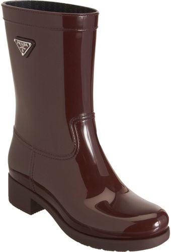 Prada Linea Rossa Pullon Rain Boot - Lyst