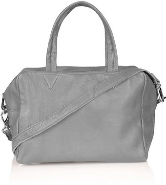 Topshop Boxy Leather Holdall - Lyst
