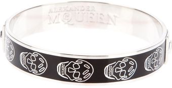 Alexander McQueen Skull Bangle - Lyst