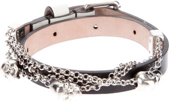 Alexander McQueen Skull Charm Bracelet - Lyst